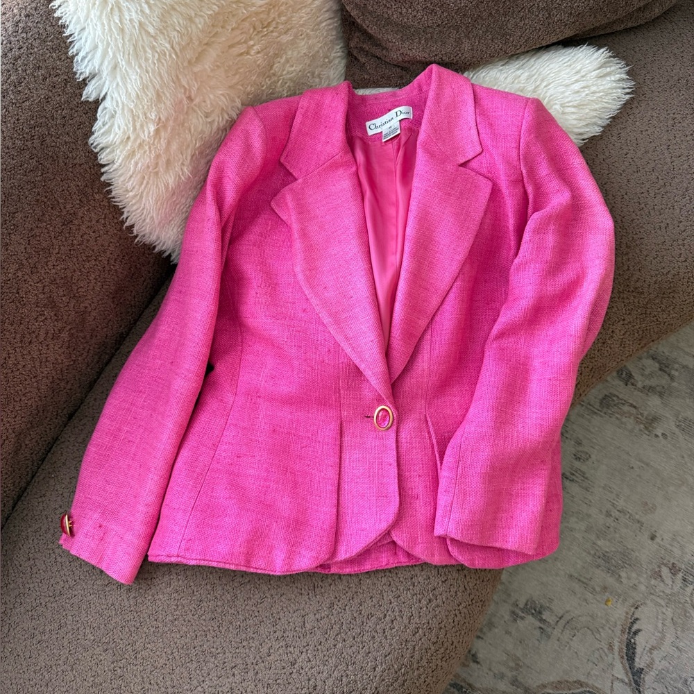 Christian Dior Fuchsia Pink Blazer